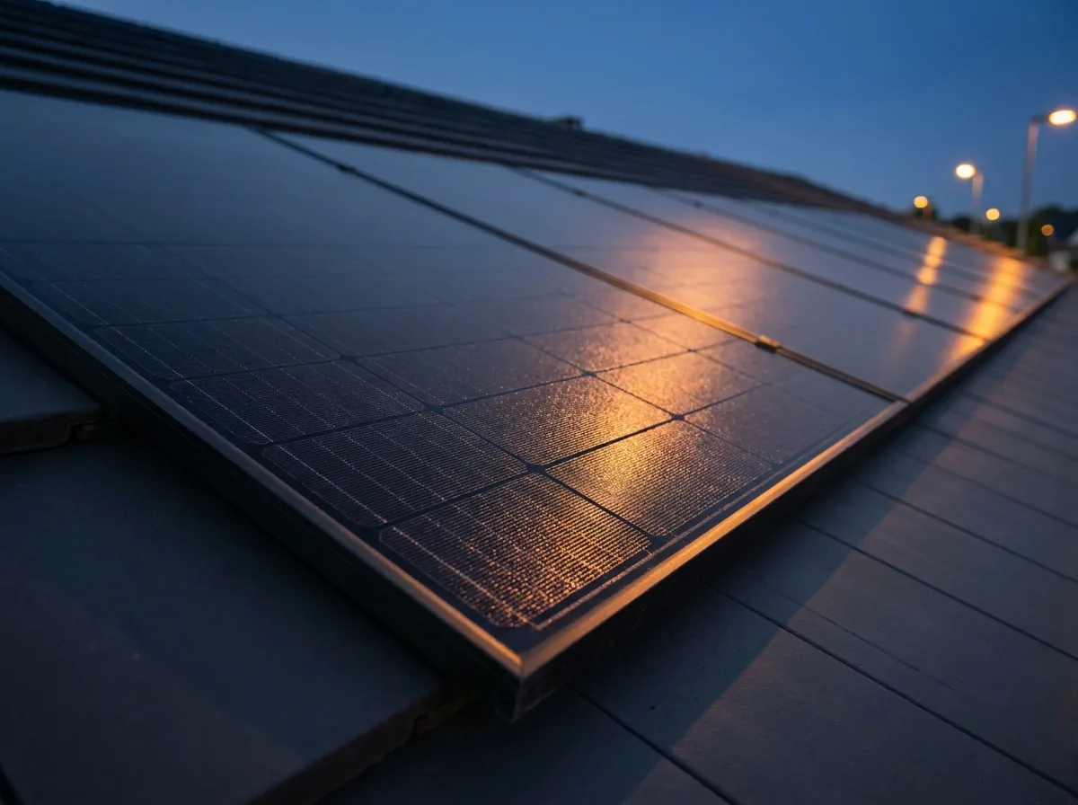 Photovoltaik-Module auf einem Hausdach